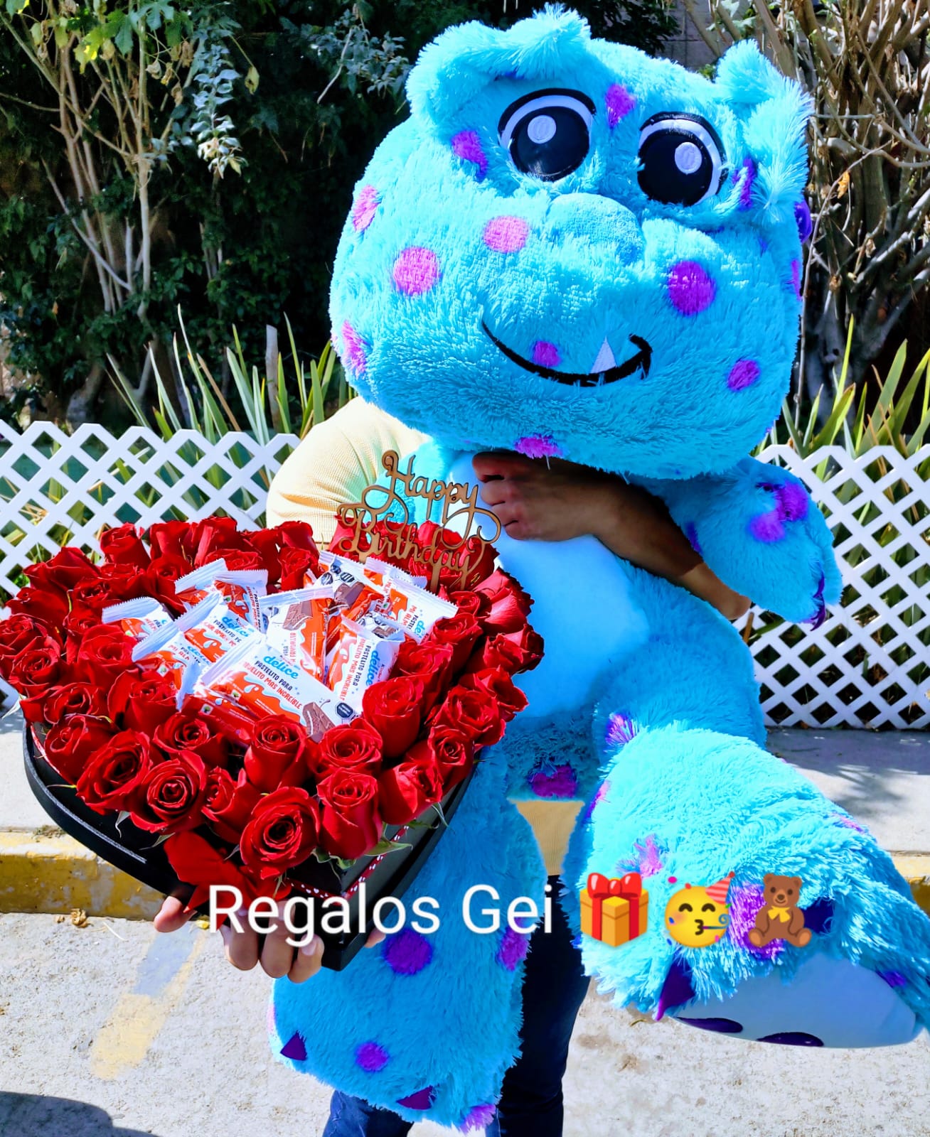 Corazón con peluche Jumbo