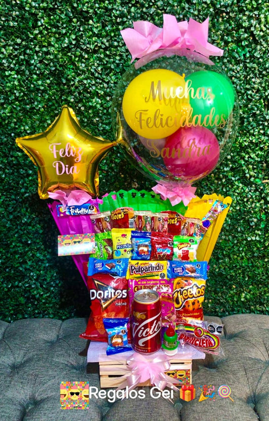 Dulces y globo